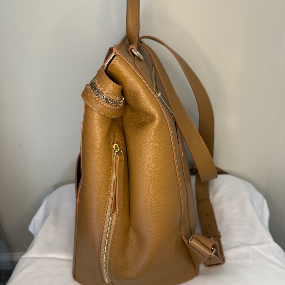 Mina Baie Harper Leather Full Baby Bag - Picture 4 of 10